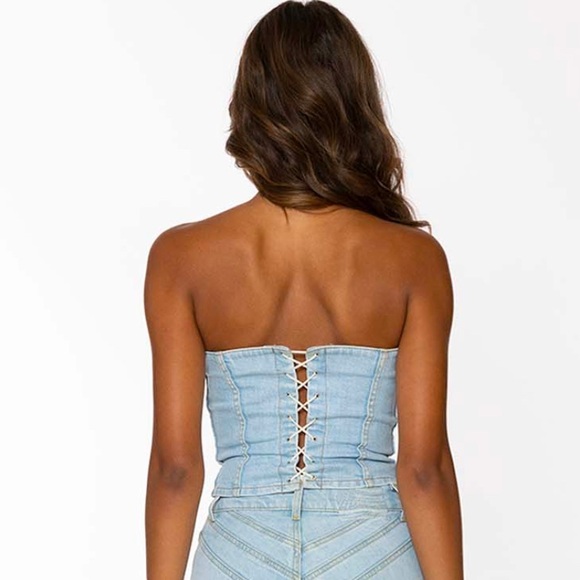 REVICE CORSET TOP - Blue Licorice - Picture 4 of 9